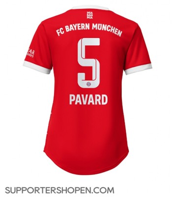 Bayern Munich Benjamin Pavard #5 Hemma Matchtröja Dam 2022-23 Kortärmad